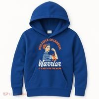 Multiple Sclerosis Warrior It's Not For The Weak Ms Meaningful Gift Kids Hoodie thumb 0