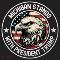 Michigan Stands With Trump Gift Beanie thumb 2