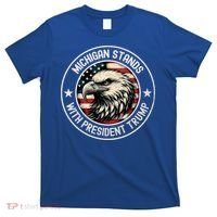 Michigan Stands With Trump Gift T-Shirt thumb 0
