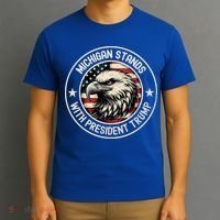 Michigan Stands With Trump Gift T-Shirt thumb 3