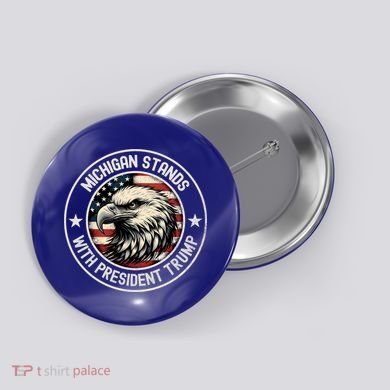 Michigan Stands With Trump Gift Button