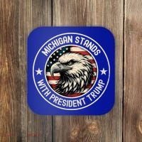 Michigan Stands With Trump Gift Coaster thumb 0