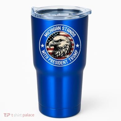Michigan Stands With Trump Gift Tumbler
