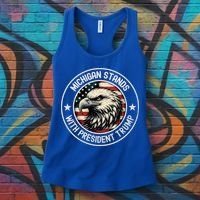 Michigan Stands With Trump Gift Women's Tank Top thumb 3