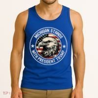 Michigan Stands With Trump Gift Tank Top thumb 3