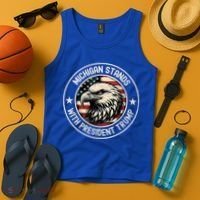 Michigan Stands With Trump Gift Tank Top thumb 4