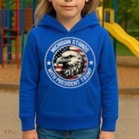 Michigan Stands With Trump Gift Kids Hoodie thumb 3