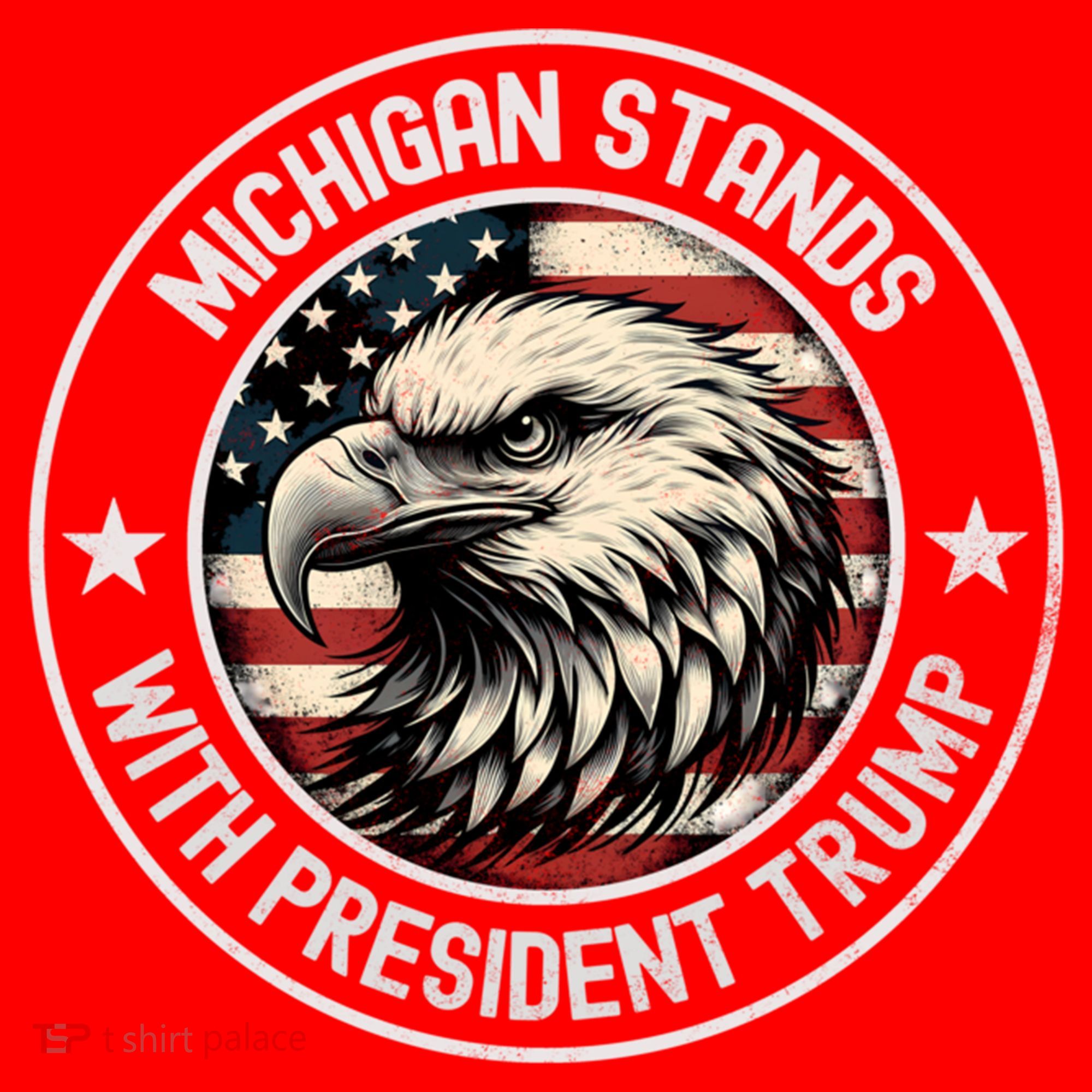 Michigan Stands With Trump Gift Santa Hat