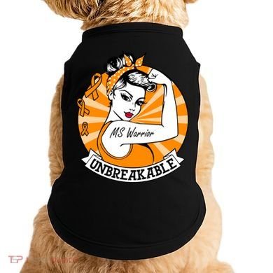 Multiple Sclerosis Warrior Funny Gift Ms Unbreakable Awareness Funny Gift Doggie Tank