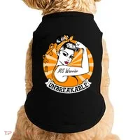 Multiple Sclerosis Warrior Funny Gift Ms Unbreakable Awareness Funny Gift Doggie Tank thumb 0