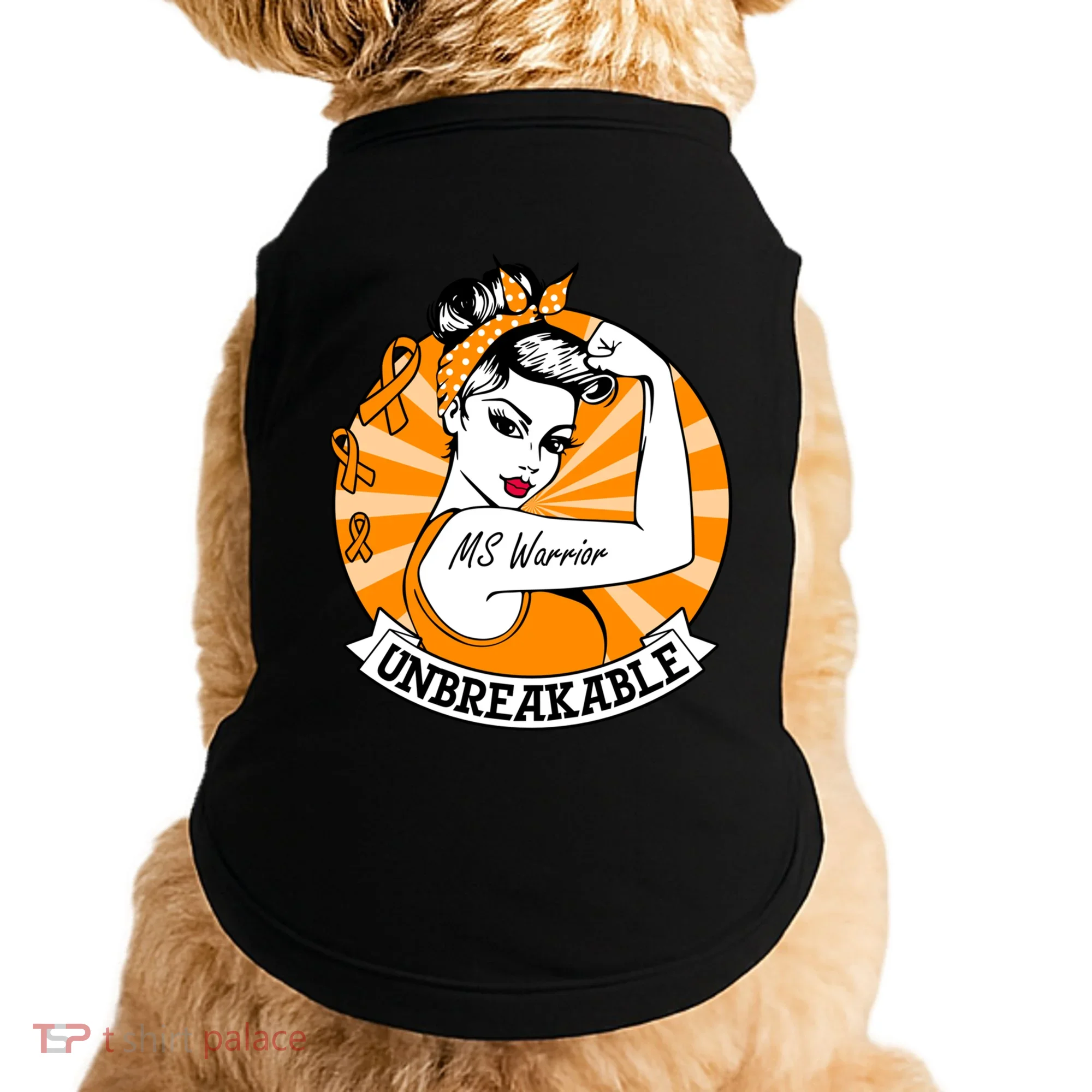 Multiple Sclerosis Warrior Funny Gift Ms Unbreakable Awareness Funny Gift Doggie Tank