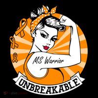 Multiple Sclerosis Warrior Funny Gift Ms Unbreakable Awareness Funny Gift Doggie Tank thumb 4