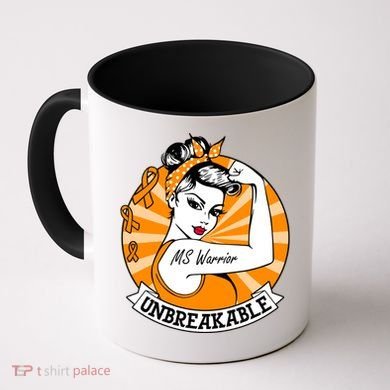 Multiple Sclerosis Warrior Funny Gift Ms Unbreakable Awareness Funny Gift Coffee Mug