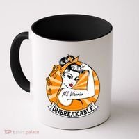 Multiple Sclerosis Warrior Funny Gift Ms Unbreakable Awareness Funny Gift Coffee Mug thumb 0