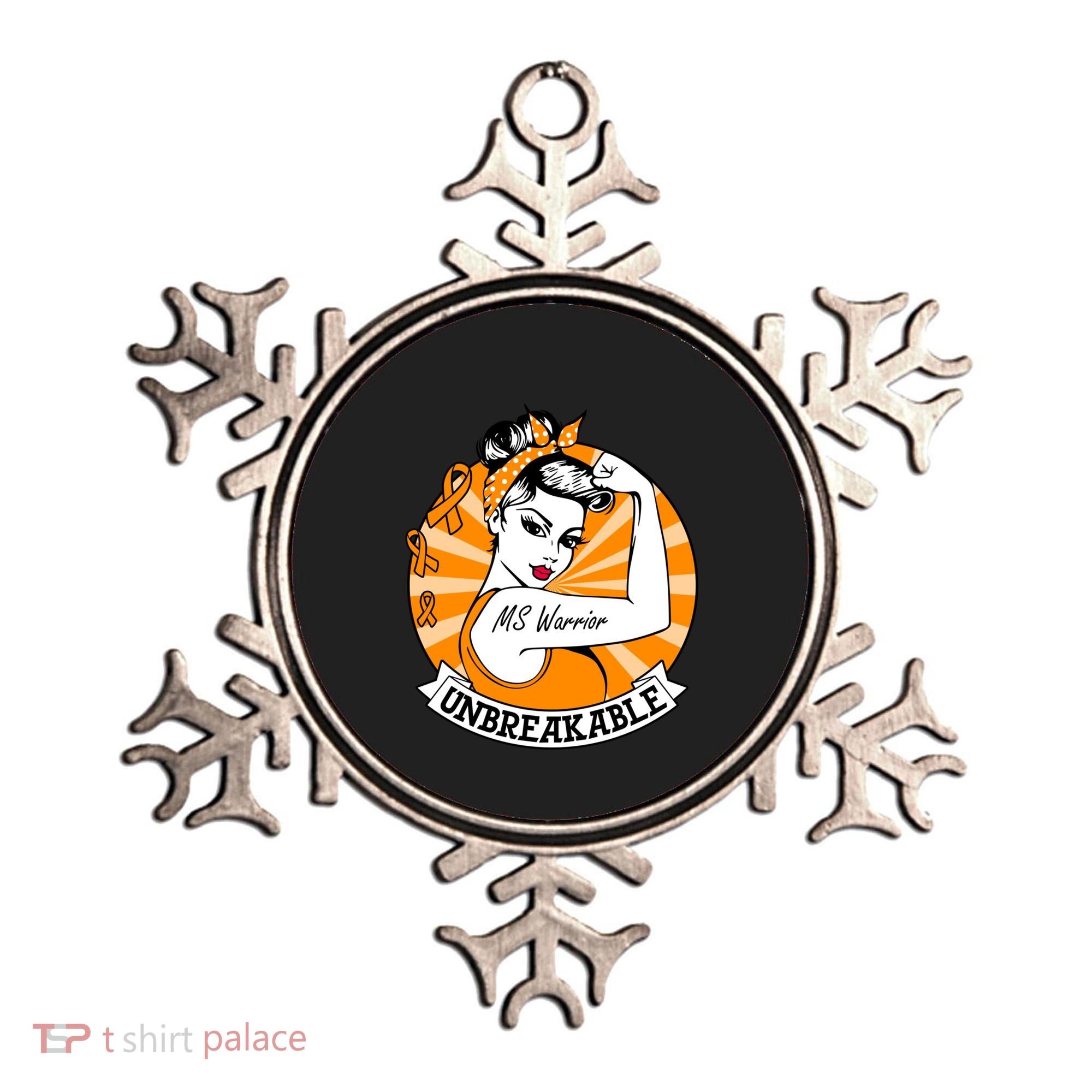 Multiple Sclerosis Warrior Funny Gift Ms Unbreakable Awareness Funny Gift Ornament