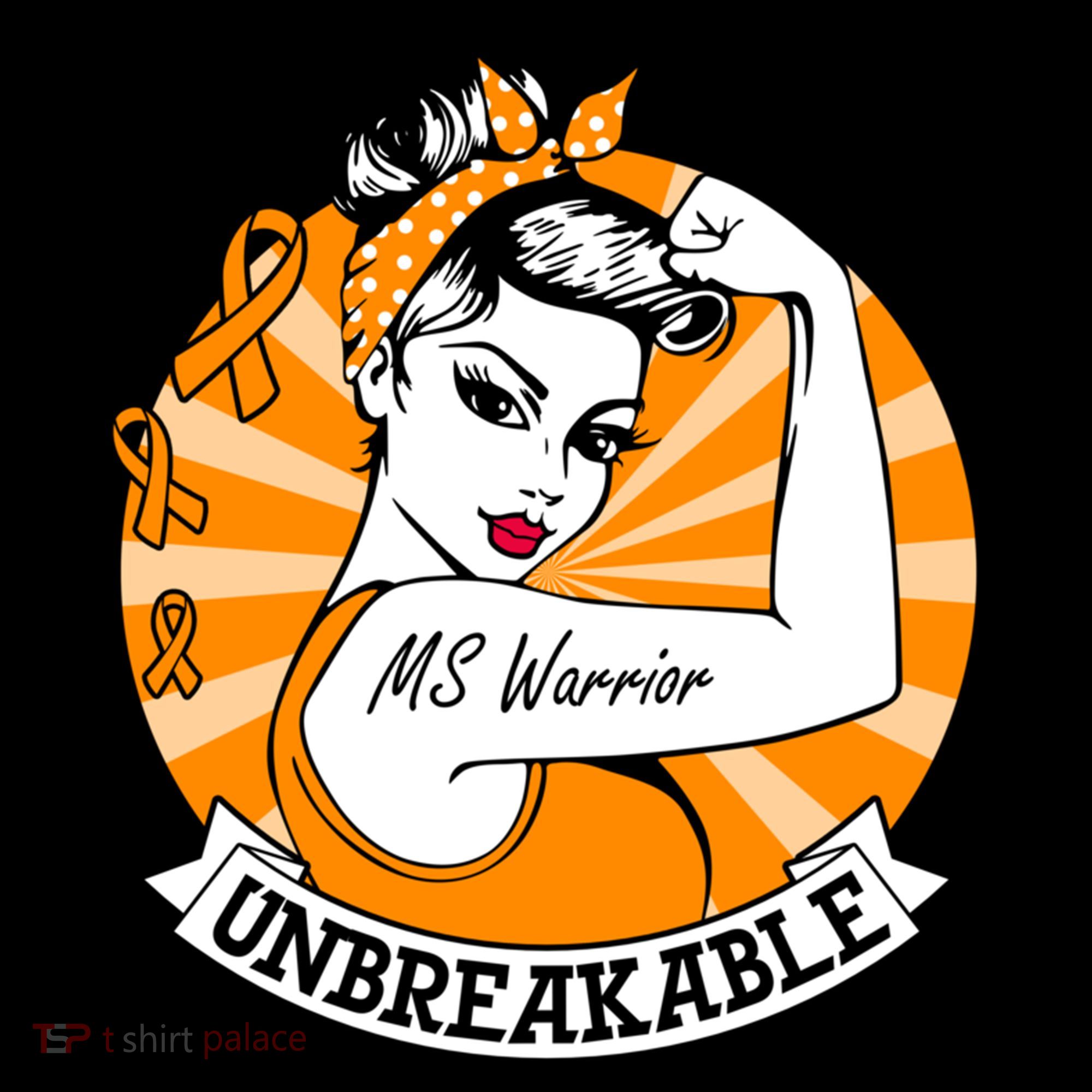 Multiple Sclerosis Warrior Funny Gift Ms Unbreakable Awareness Funny Gift Ornament