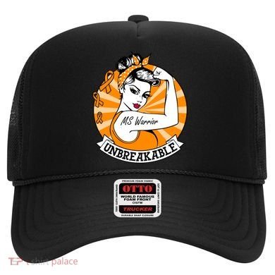 Multiple Sclerosis Warrior Funny Gift Ms Unbreakable Awareness Funny Gift Hat