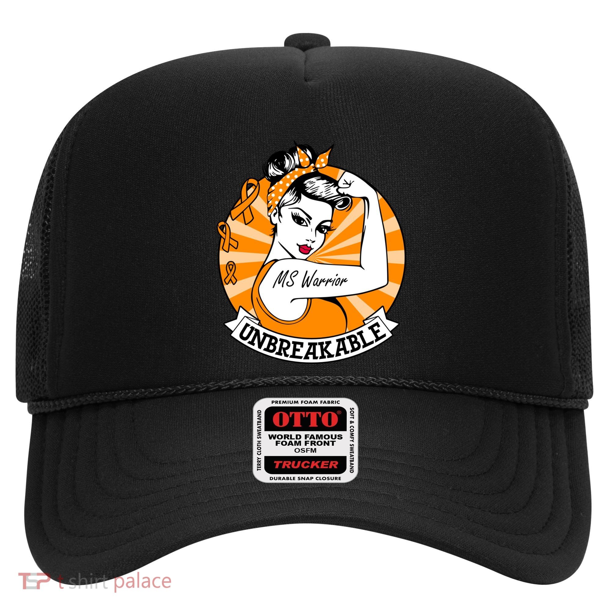 Multiple Sclerosis Warrior Funny Gift Ms Unbreakable Awareness Funny Gift Hat