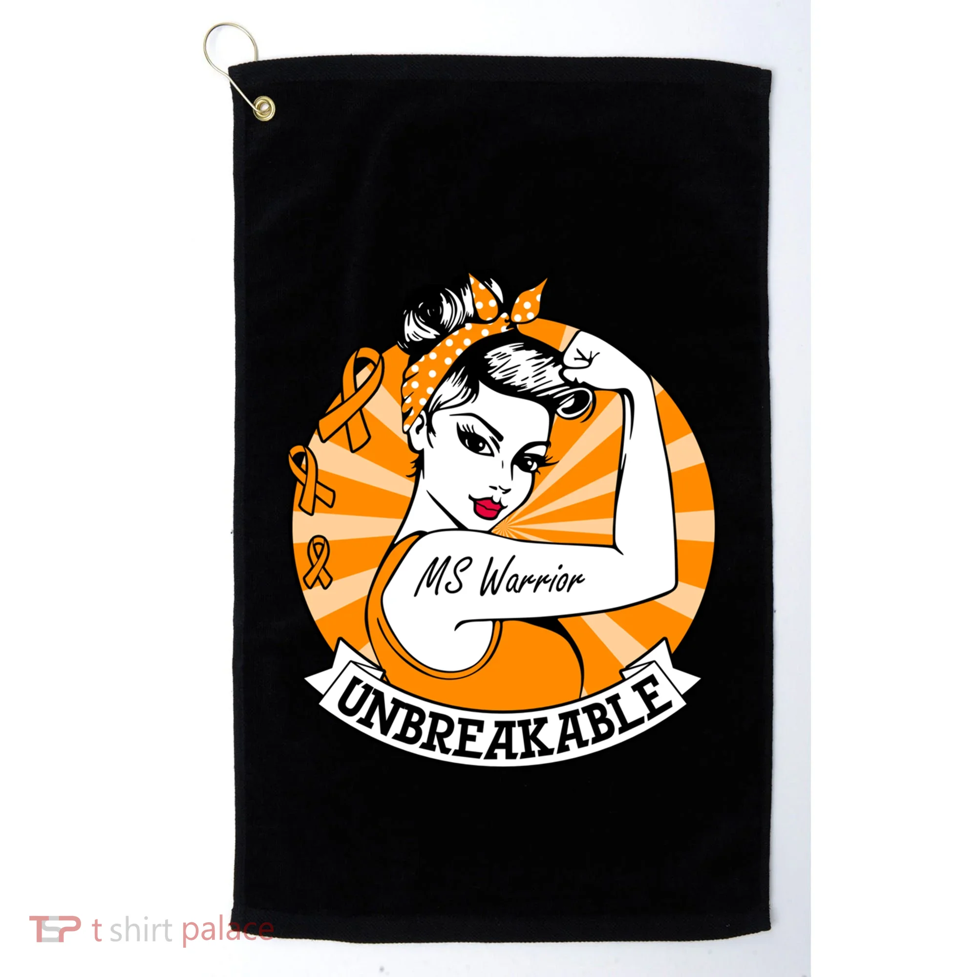 Multiple Sclerosis Warrior Funny Gift Ms Unbreakable Awareness Funny Gift Golf Towel