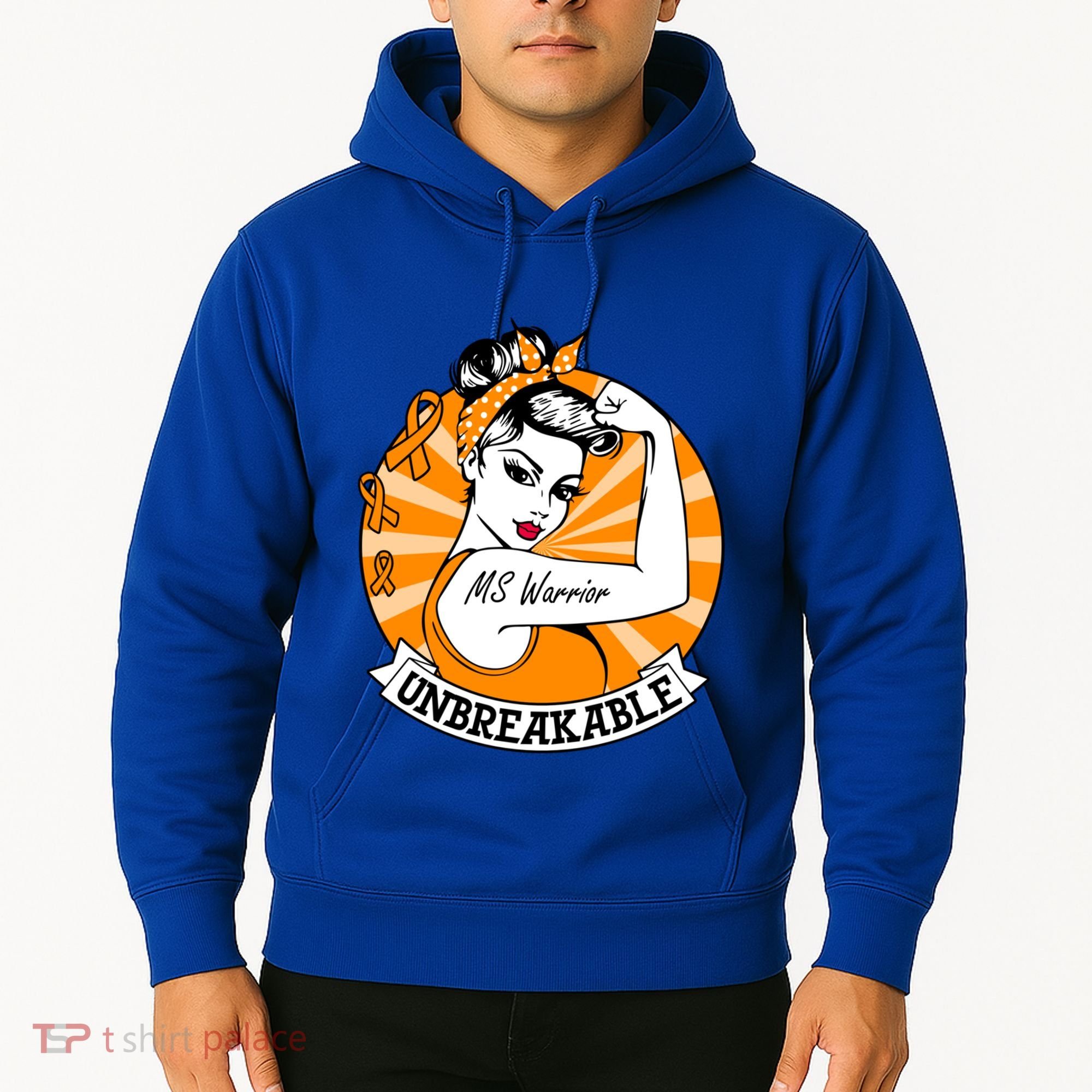 Multiple Sclerosis Warrior Funny Gift Ms Unbreakable Awareness Funny Gift Hoodie