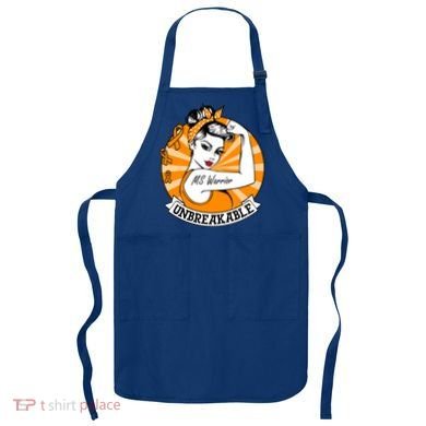 Multiple Sclerosis Warrior Funny Gift Ms Unbreakable Awareness Funny Gift Apron