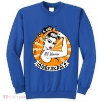 Multiple Sclerosis Warrior Funny Gift Ms Unbreakable Awareness Funny Gift Sweatshirt thumb 0