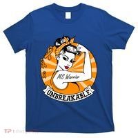 Multiple Sclerosis Warrior Funny Gift Ms Unbreakable Awareness Funny Gift T-Shirt thumb 0
