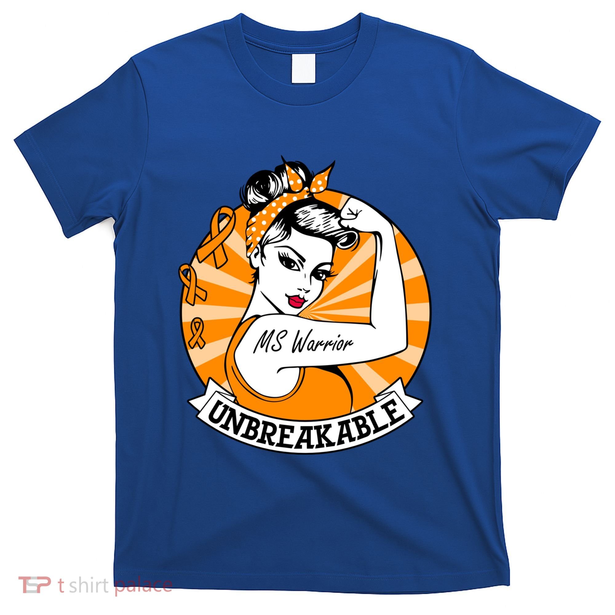 Multiple Sclerosis Warrior Funny Gift Ms Unbreakable Awareness Funny Gift T-Shirt