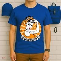 Multiple Sclerosis Warrior Funny Gift Ms Unbreakable Awareness Funny Gift T-Shirt thumb 6