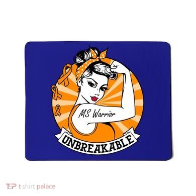 Multiple Sclerosis Warrior Funny Gift Ms Unbreakable Awareness Funny Gift Mousepad