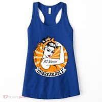 Multiple Sclerosis Warrior Funny Gift Ms Unbreakable Awareness Funny Gift Women's Tank Top thumb 0