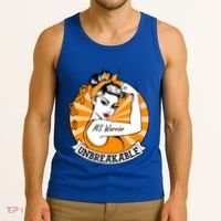 Multiple Sclerosis Warrior Funny Gift Ms Unbreakable Awareness Funny Gift Tank Top thumb 3