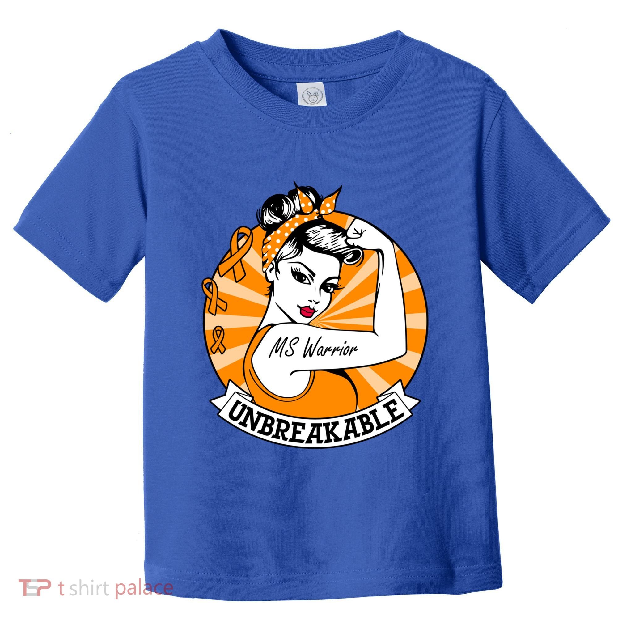 Multiple Sclerosis Warrior Funny Gift Ms Unbreakable Awareness Funny Gift Toddler T-Shirt