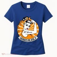 Multiple Sclerosis Warrior Funny Gift Ms Unbreakable Awareness Funny Gift Women's T-Shirt thumb 0