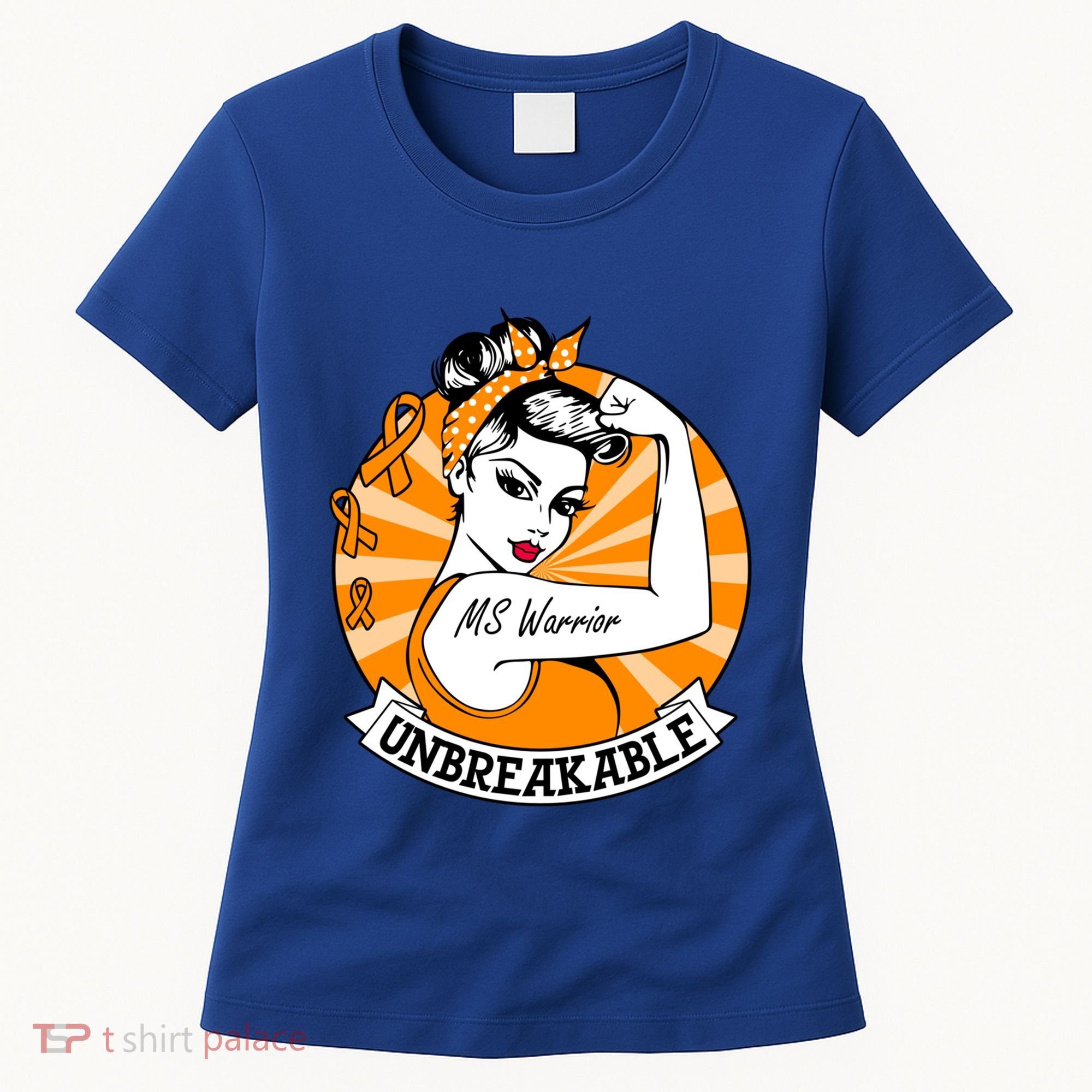 Multiple Sclerosis Warrior Funny Gift Ms Unbreakable Awareness Funny Gift Women's T-Shirt