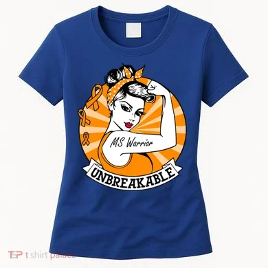 Multiple Sclerosis Warrior Funny Gift Ms Unbreakable Awareness Funny Gift Women's T-Shirt