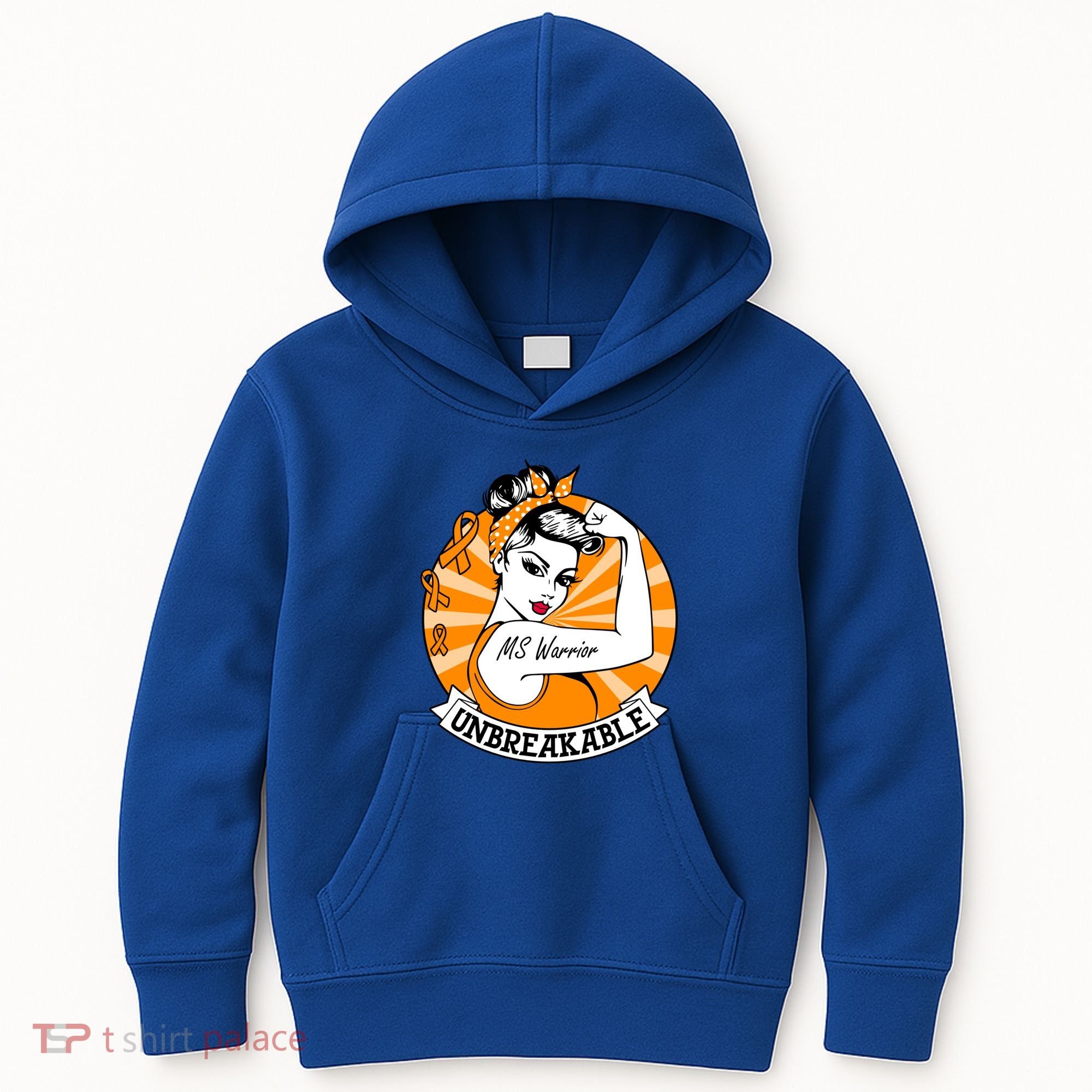 Multiple Sclerosis Warrior Funny Gift Ms Unbreakable Awareness Funny Gift Kids Hoodie