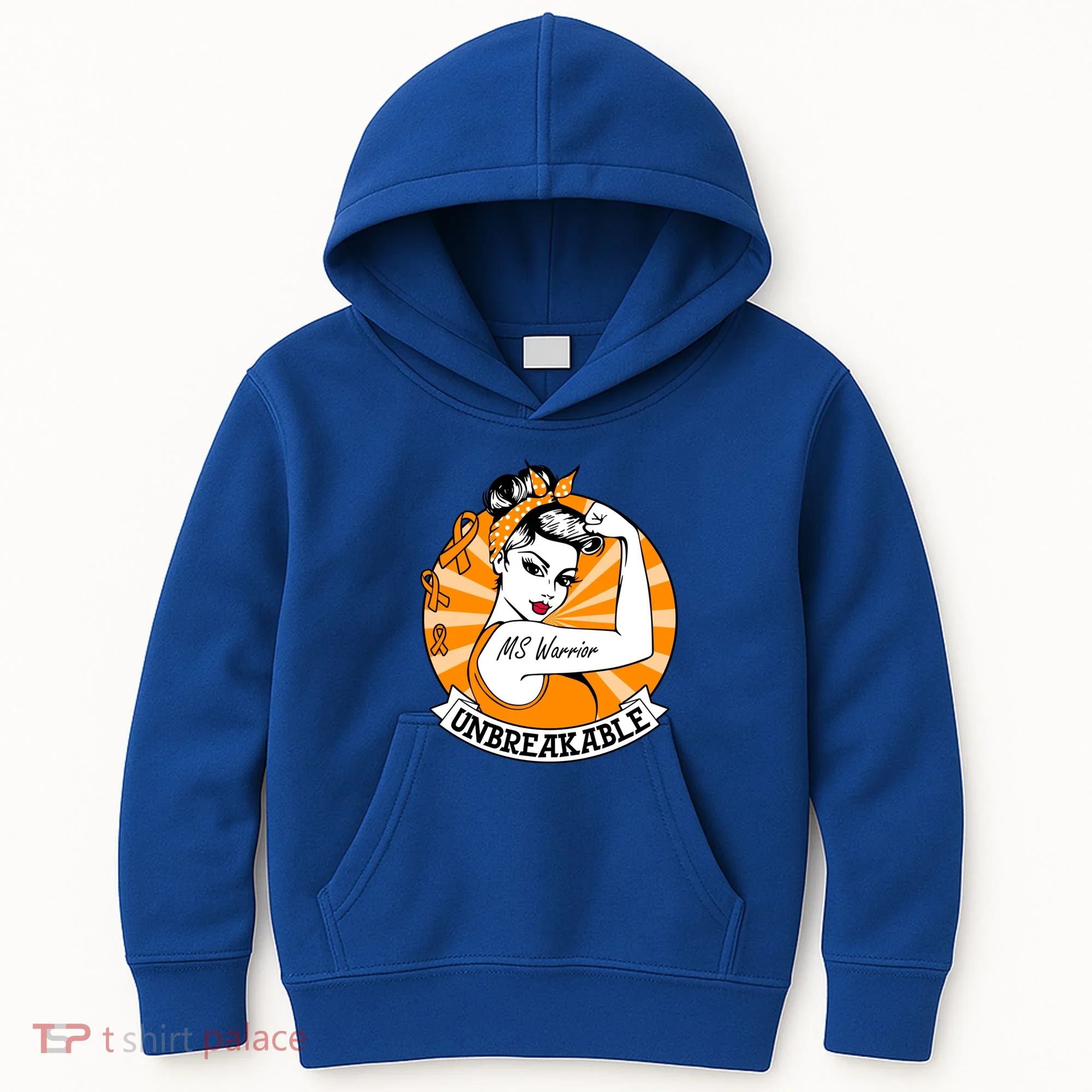 Multiple Sclerosis Warrior Funny Gift Ms Unbreakable Awareness Funny Gift Kids Hoodie