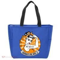 Multiple Sclerosis Warrior Funny Gift Ms Unbreakable Awareness Funny Gift Tote Bag thumb 0