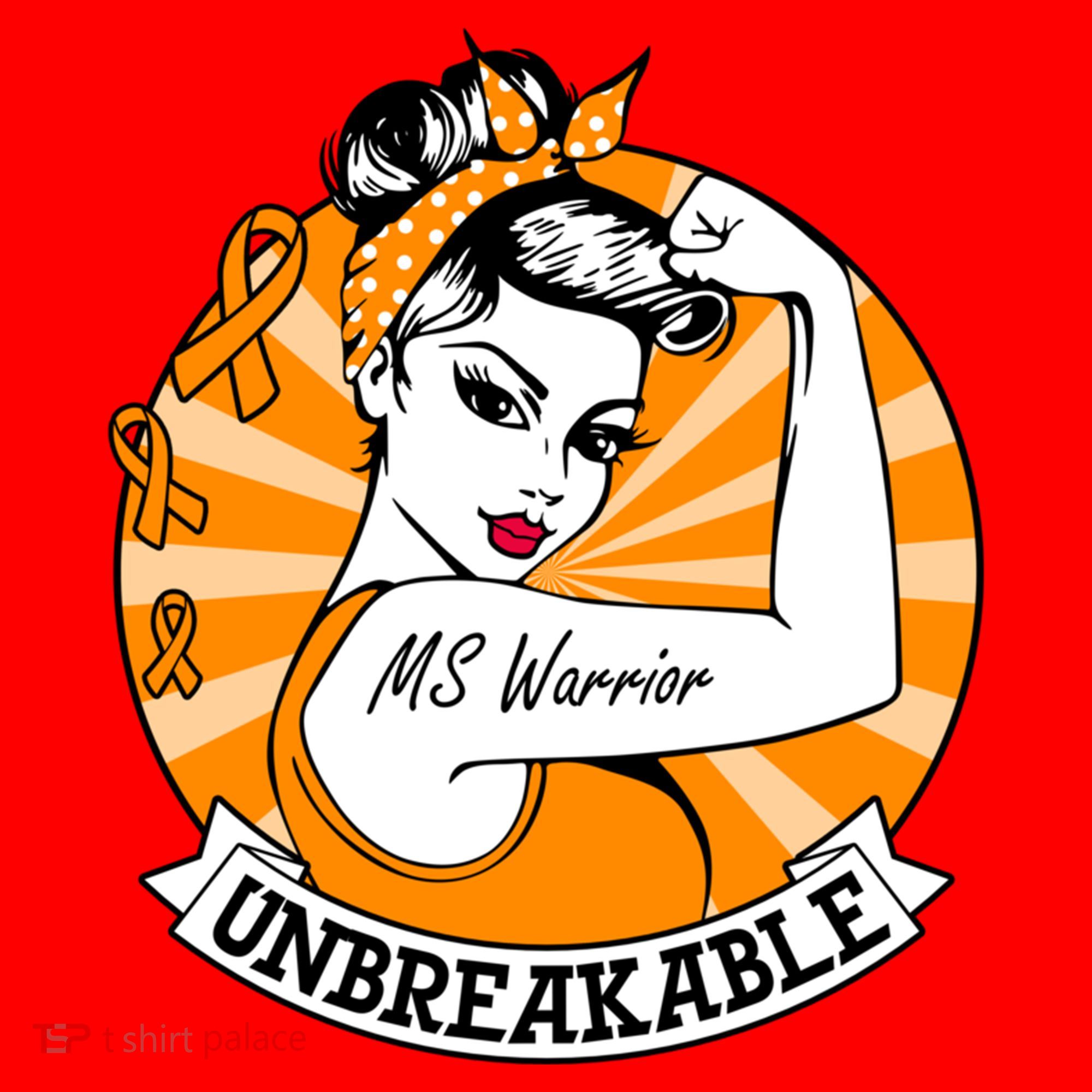 Multiple Sclerosis Warrior Funny Gift Ms Unbreakable Awareness Funny Gift Santa Hat