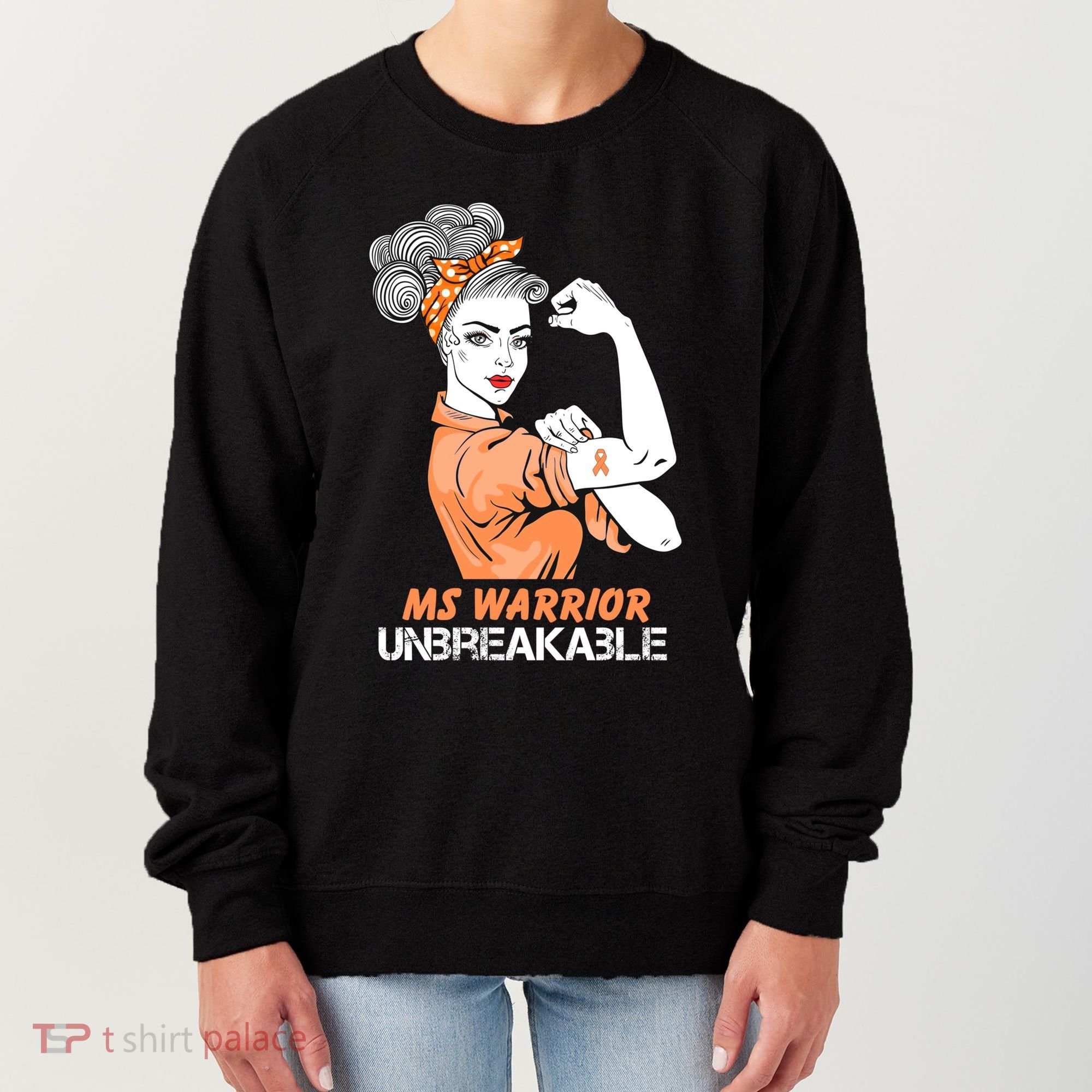 Multiple Sclerosis Warrior Unbreakable Ms Strong Funny Gift Women's Sweatshirt