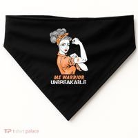 Multiple Sclerosis Warrior Unbreakable Ms Strong Funny Gift USA-Made Doggie Bandana thumb 0