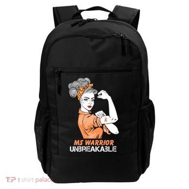 Multiple Sclerosis Warrior Unbreakable Ms Strong Funny Gift Backpack