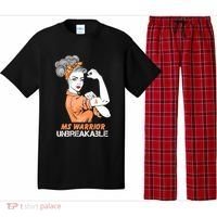Multiple Sclerosis Warrior Unbreakable Ms Strong Funny Gift Pajama Set thumb 0