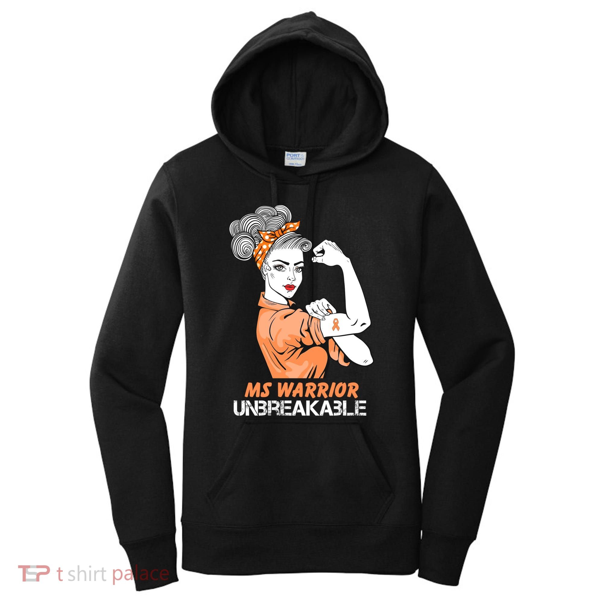 Multiple Sclerosis Warrior Unbreakable Ms Strong Funny Gift Women's Hoodie