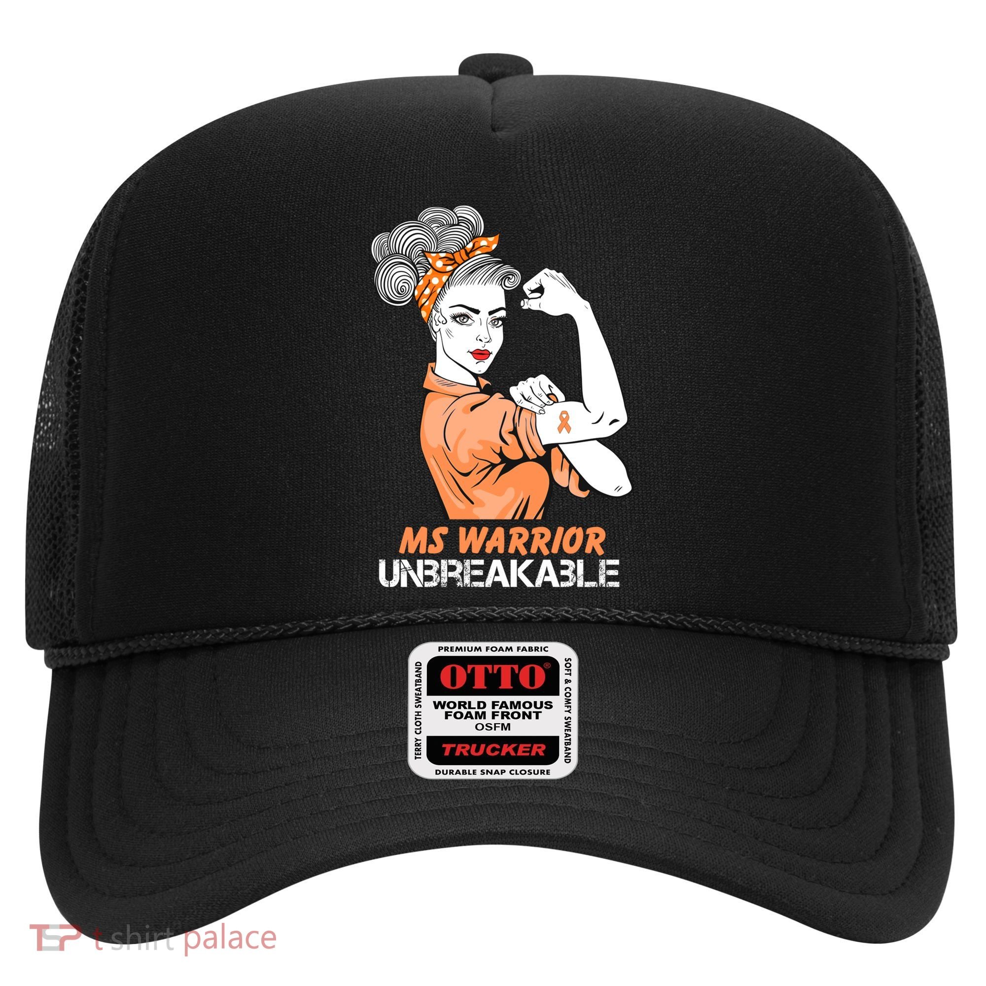 Multiple Sclerosis Warrior Unbreakable Ms Strong Funny Gift Hat