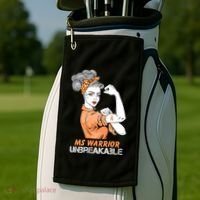 Multiple Sclerosis Warrior Unbreakable Ms Strong Funny Gift Golf Towel thumb 2