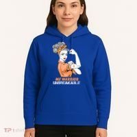 Multiple Sclerosis Warrior Unbreakable Ms Strong Funny Gift Hoodie thumb 5