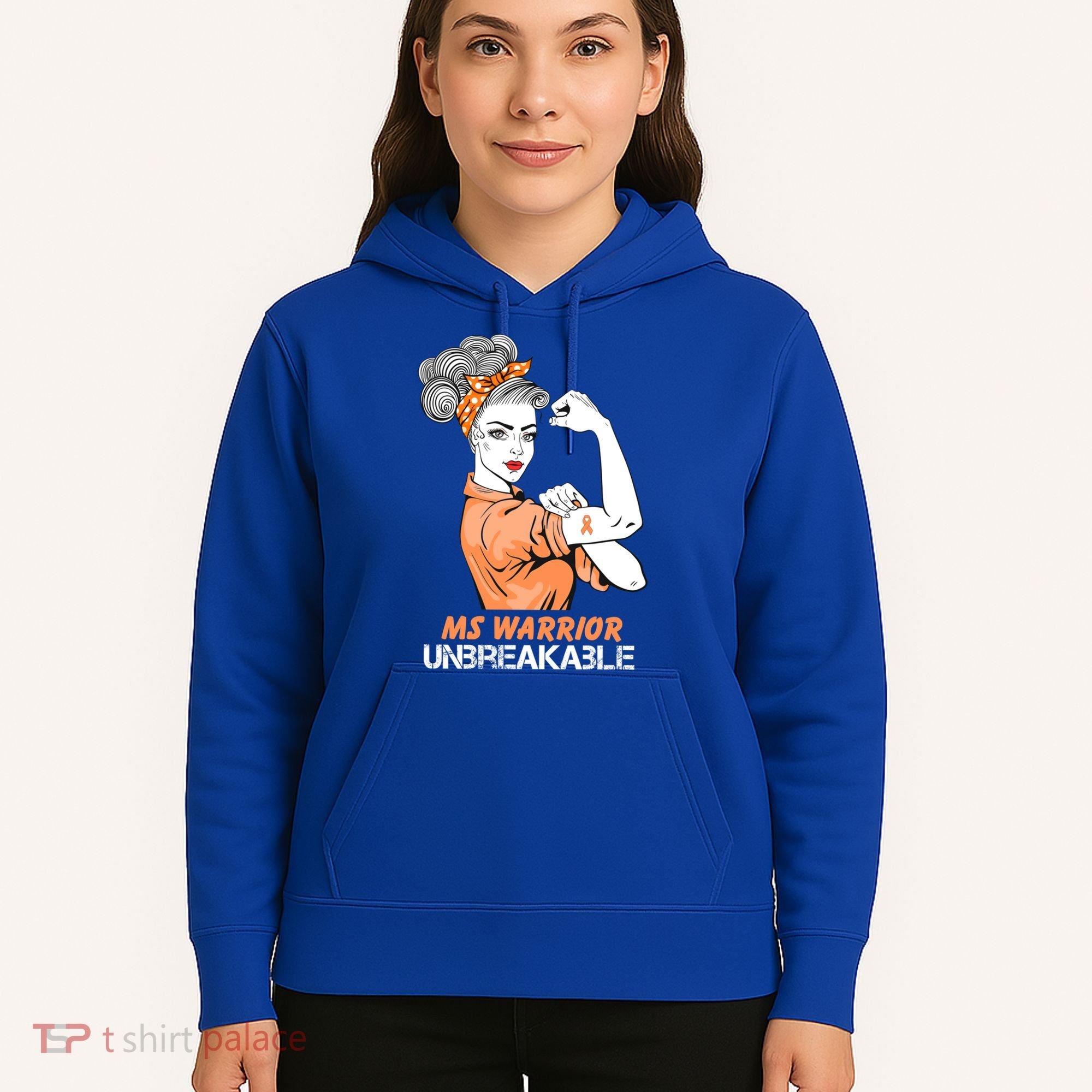 Multiple Sclerosis Warrior Unbreakable Ms Strong Funny Gift Hoodie