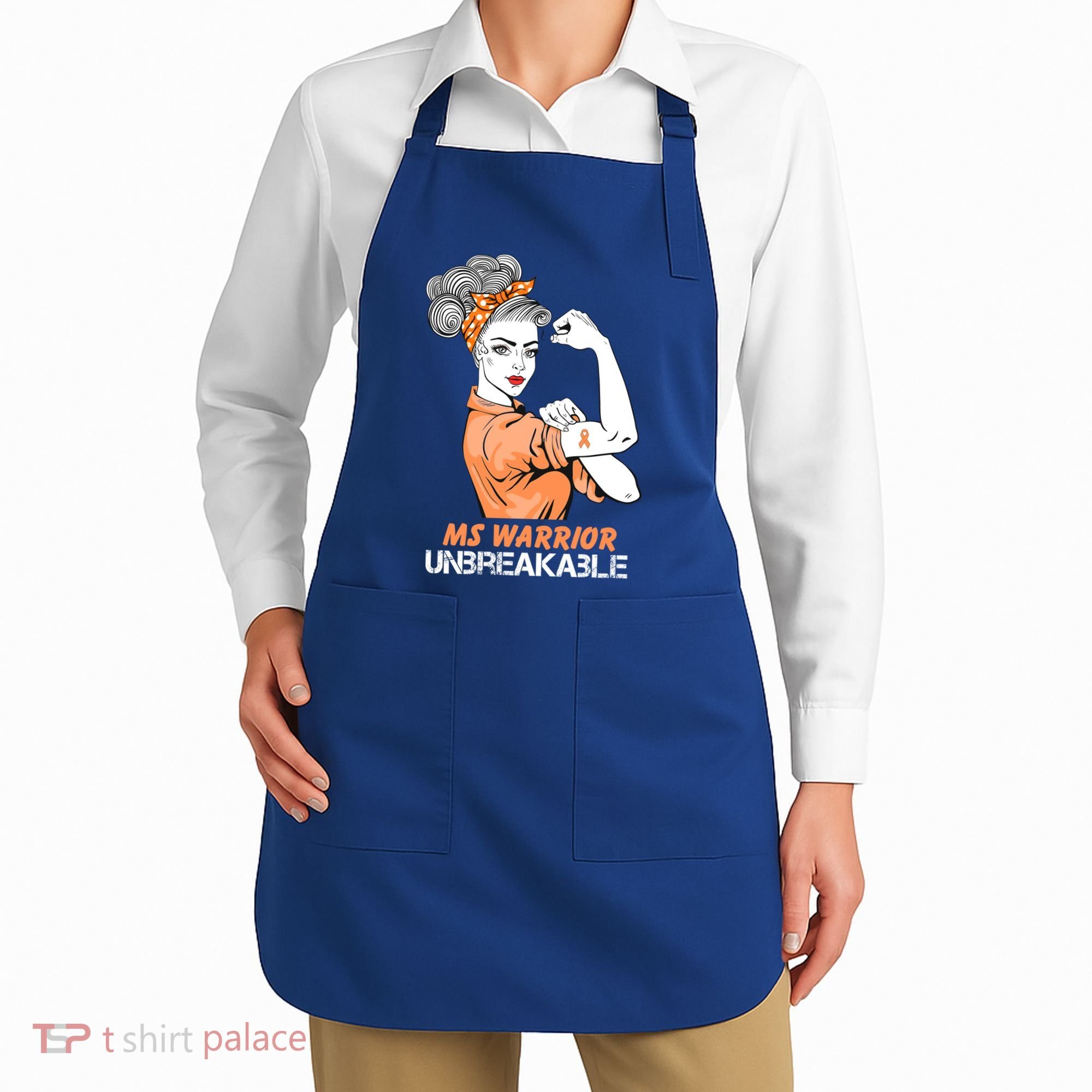 Multiple Sclerosis Warrior Unbreakable Ms Strong Funny Gift Apron
